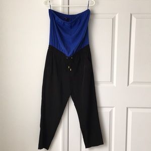 Petite blue and black jumper
